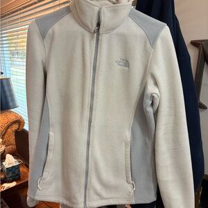 The North Face Women's Cream and Gray Ski Jacket